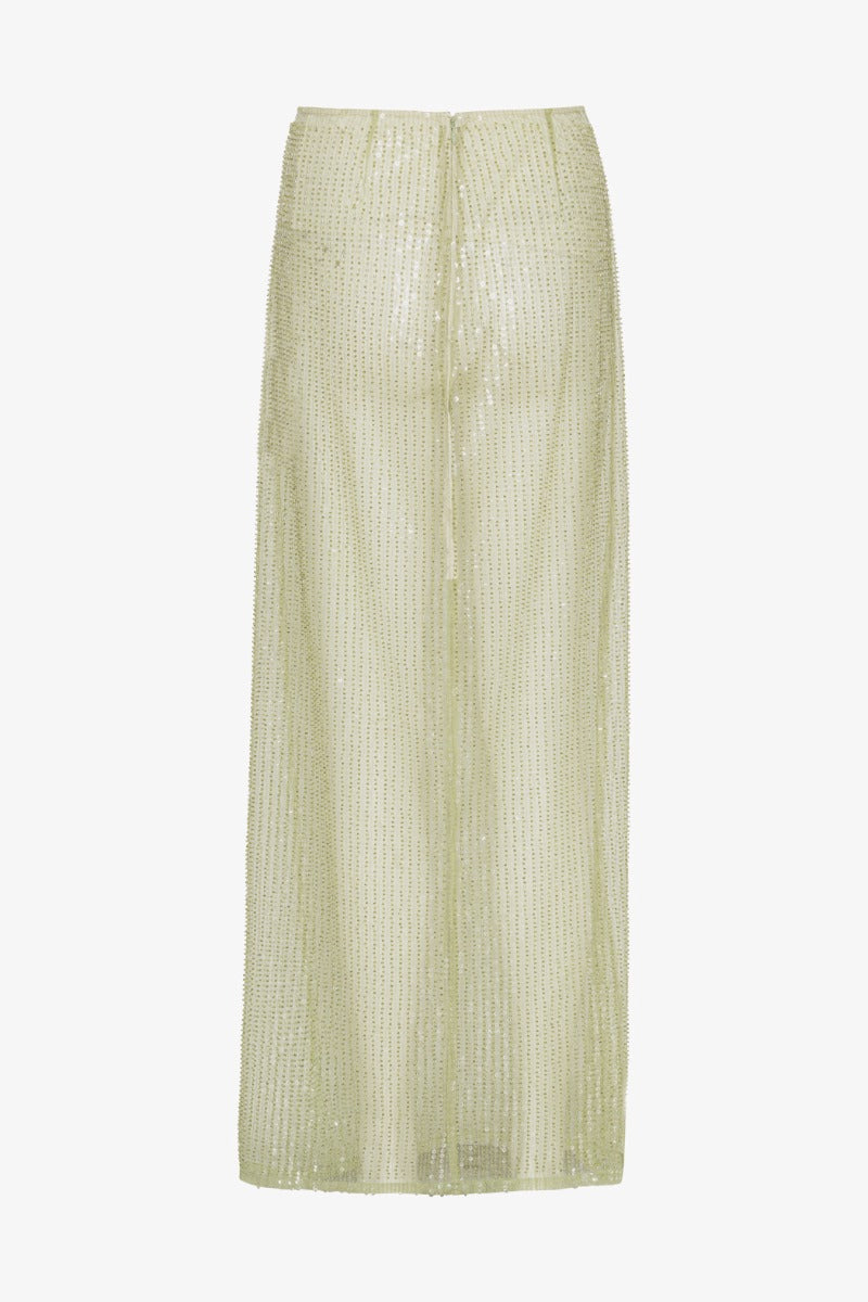 Long sequined skirt