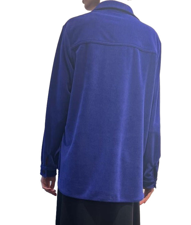 Oversized Corduroy Shirt Purple