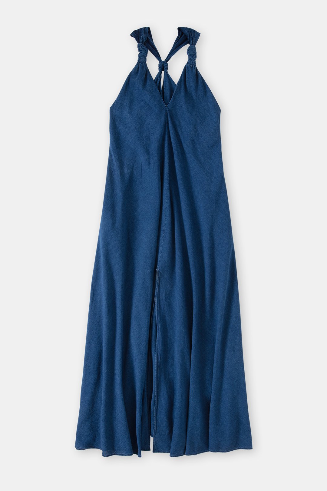 Long dark blue dress