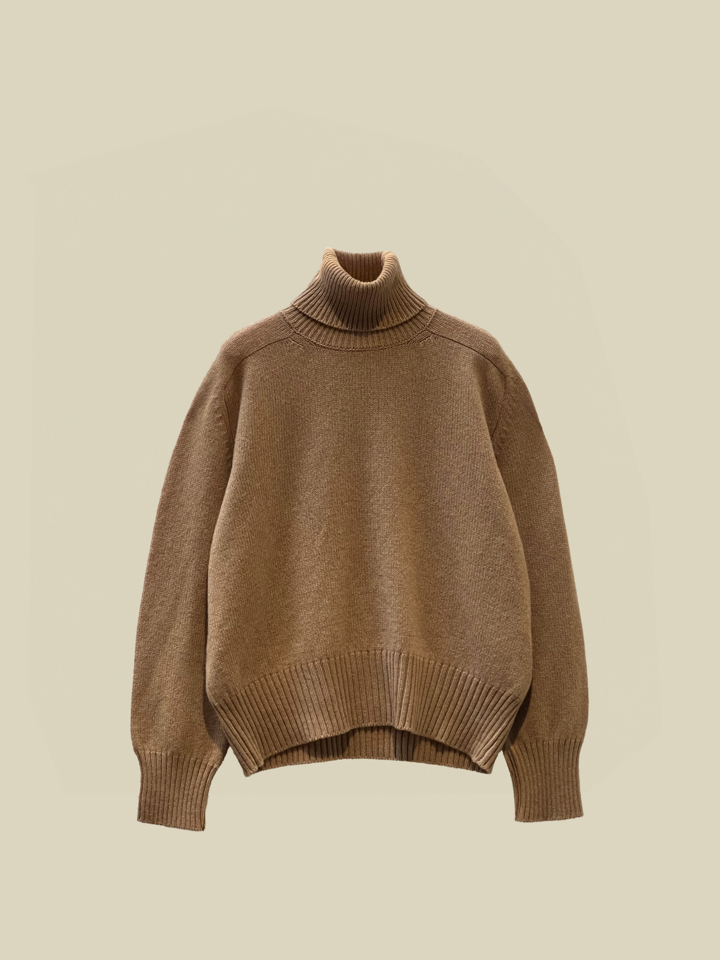 Anita camel turtleneck sweater