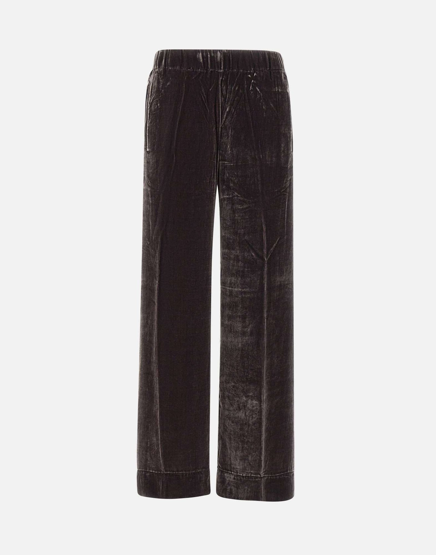 Pencil brown velvet trousers