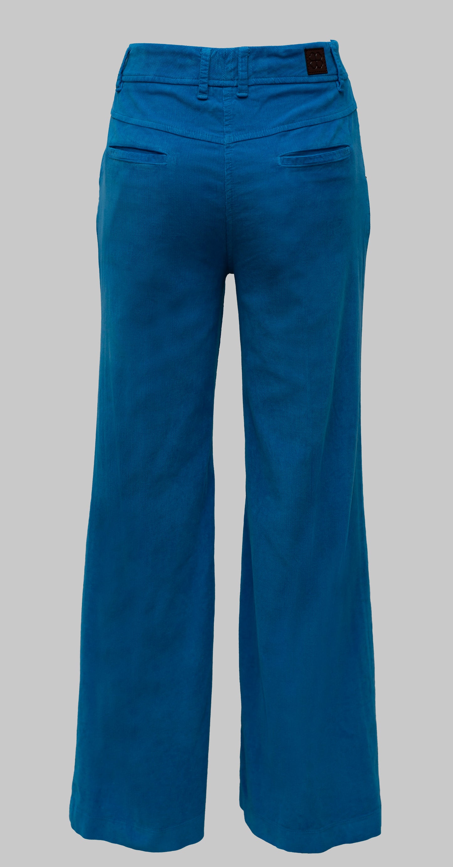 Blue velvet trousers