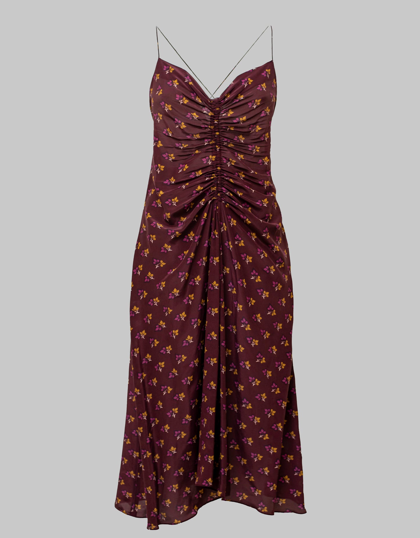 Bruna silk patterned dress