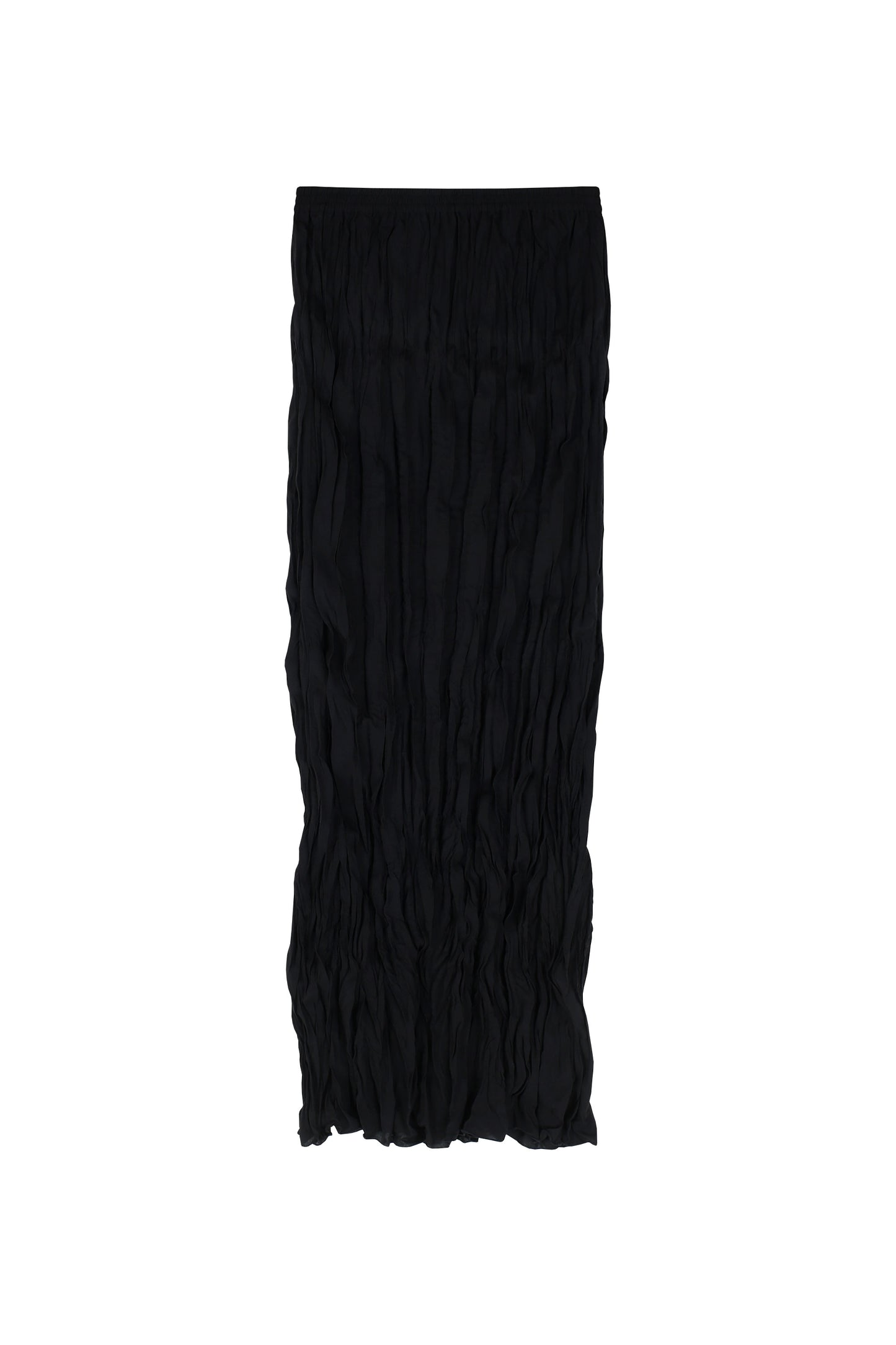Black wrinkled skirt