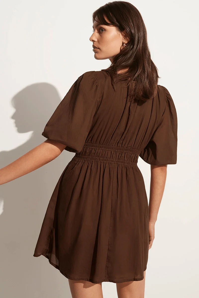 Roma brown mini dress
