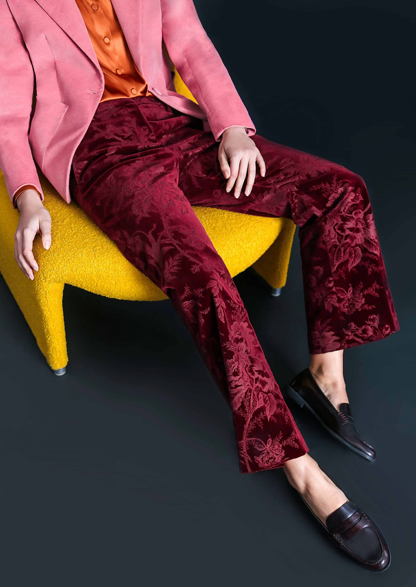 Red Velvet Trousers