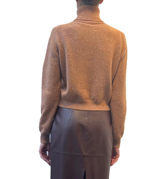 Dulce melange pink/rust turtleneck