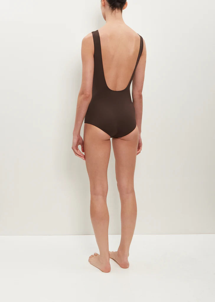 Brown Karla one-piece swimsuit