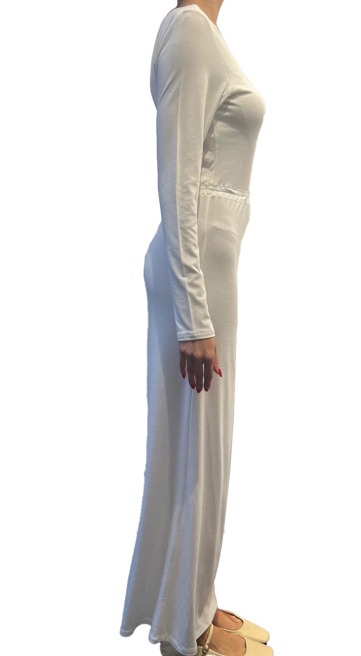 White asymmetric dress