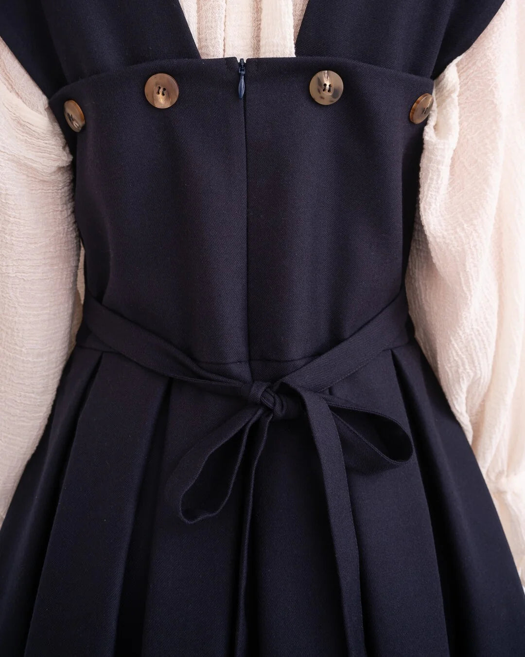 The short Sarafan Blue Dress