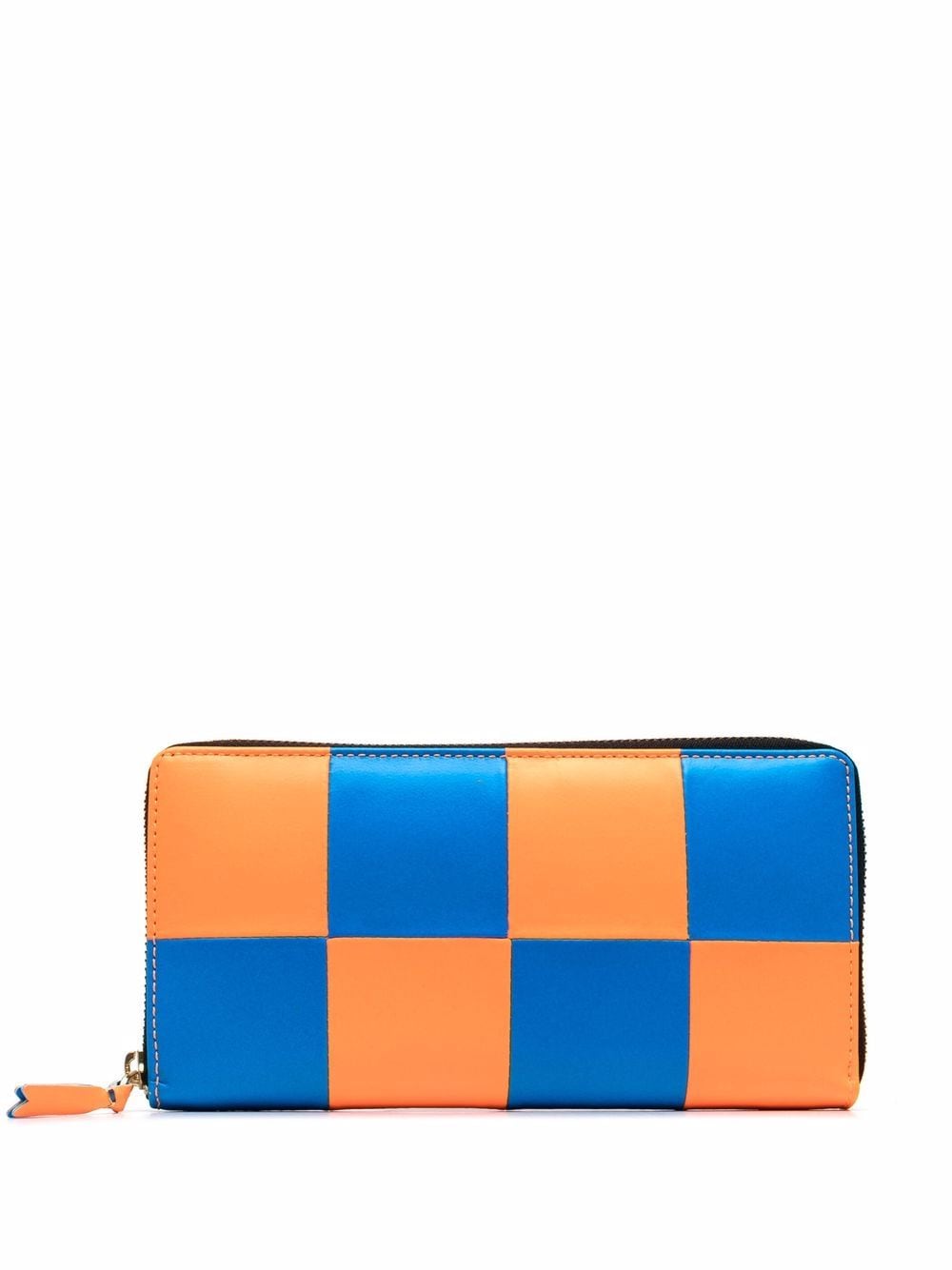 Fluo Squares wallet - Orange / Blue