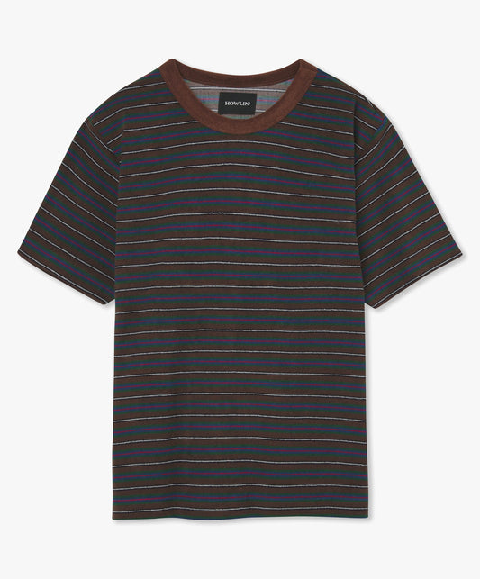 Skydreamers striped t-shirt Brown/Multicolor