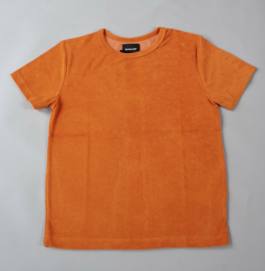 Hard Boiled Babe - Short-sleeved terrycloth T-shirt Orange
