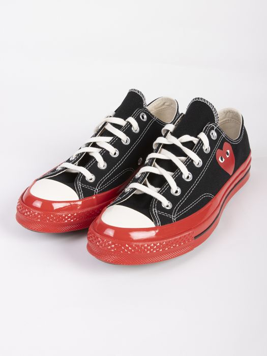 Converse Chuck 70 - black low-top sneakers - red sole