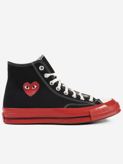 Converse Chuck 70 - black high-top sneakers - red sole