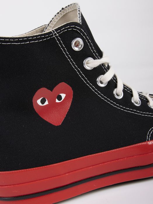 Converse Chuck 70 - black high-top sneakers - red sole